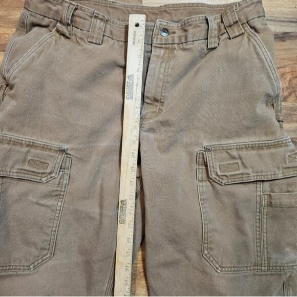 Duluth Trading Co Work Pants 38x30 Tan Canvas Cargo - Picture 11 of 12
